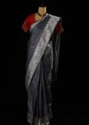 Elephant Grey Banarsi Saree