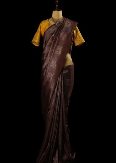 mauve color saree
