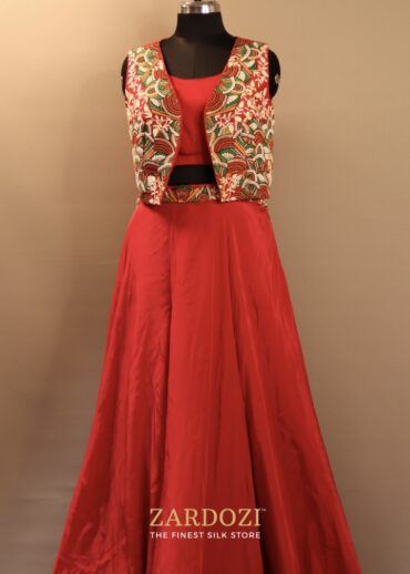 RED JACKET SKIRT SET