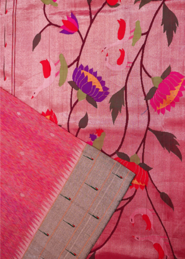 Rani Pink Munia Paithani