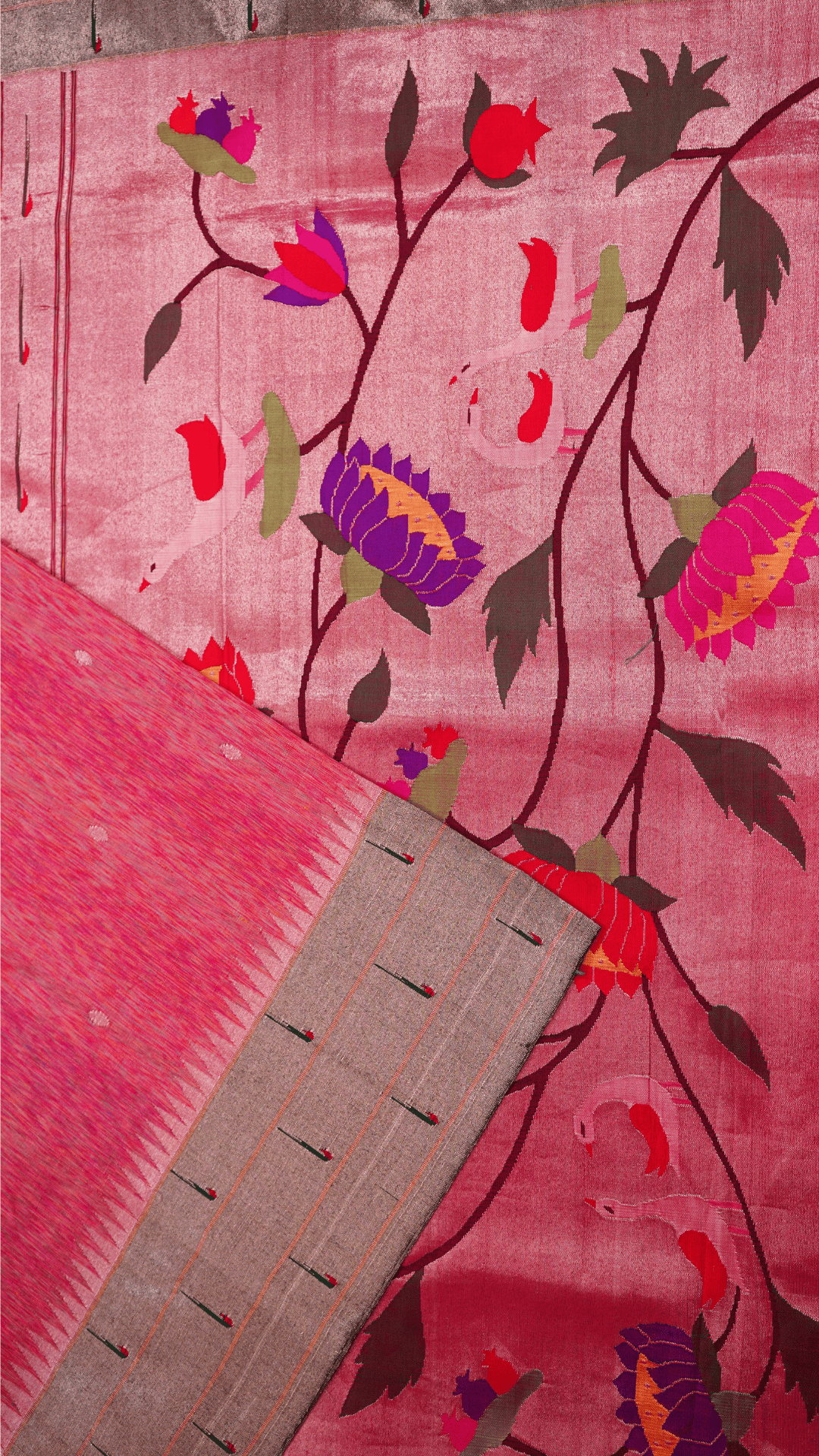 Rani Pink Munia Paithani