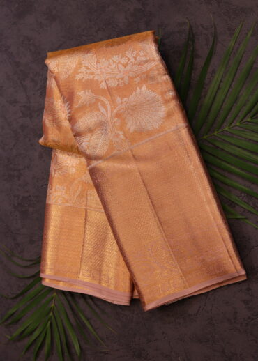 Beige Kanjivaram Saree