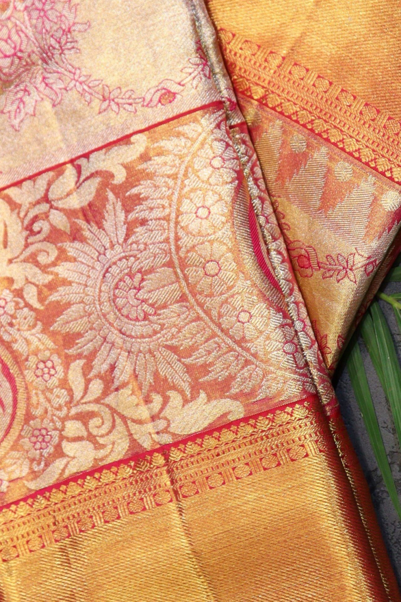 Golden Tissue Kanjivaram Saree