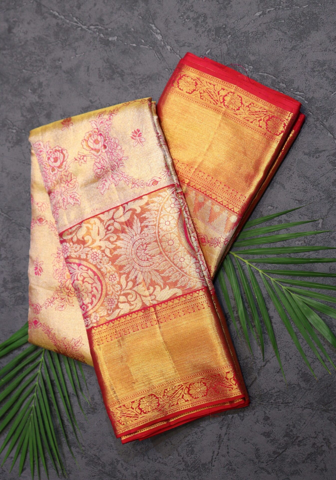 Golden Tissue Kanjivaram Saree