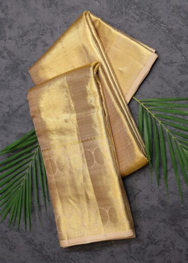 Ivory Color Tissue Kanjivaram Saree