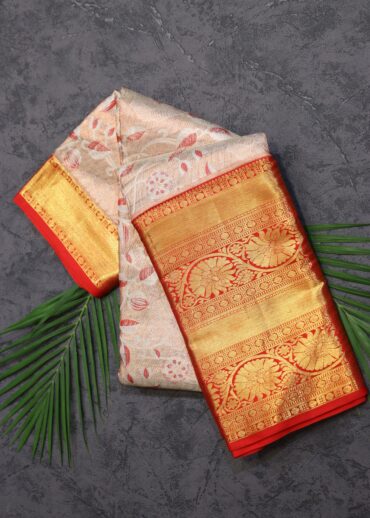 Copper Gold Tissue Kanjivaram Saree