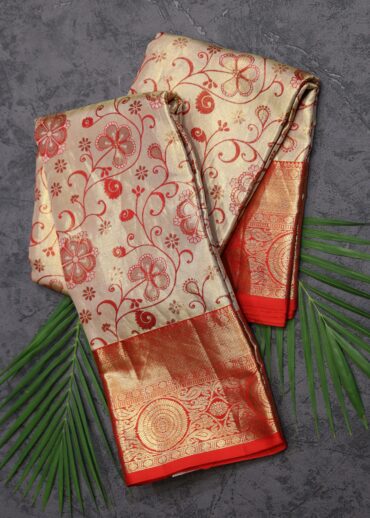 Moti Color Tissue Kanjivaram Saree