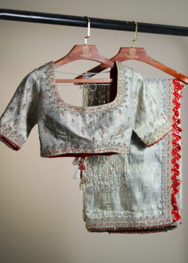 MINT GREEN SILK SAREE