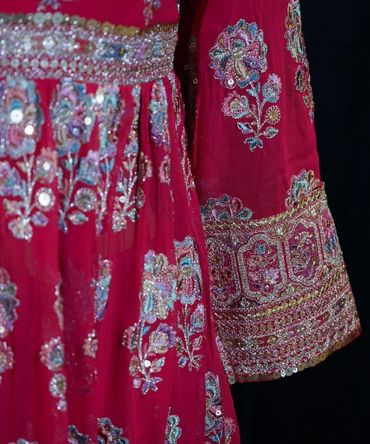 Red Anarkali Suit