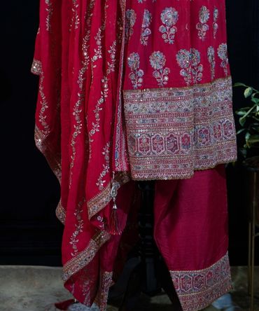 Red Anarkali Suit