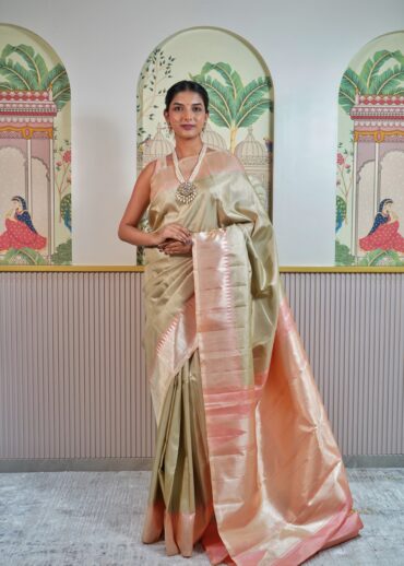 Pastel Green Kanjeevaram Saree