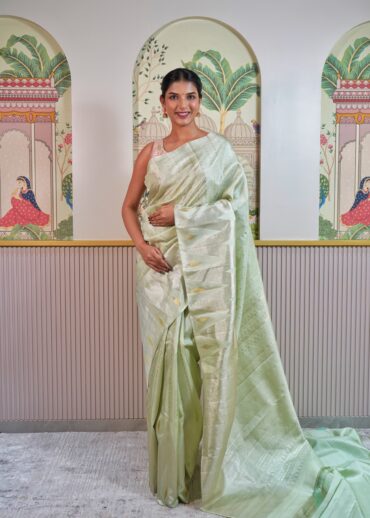 Pastel Green Kanjeevaram Saree