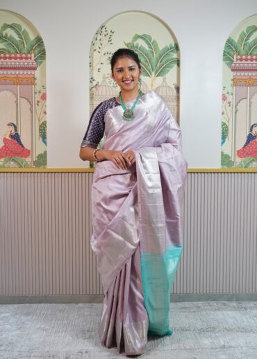 Onion Pink Kanjeevaram Saree