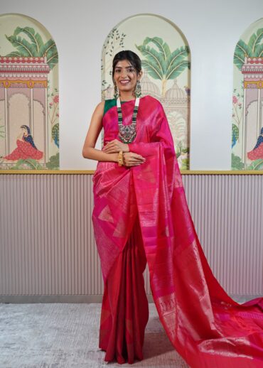 Pink Kanjeevaram Saree