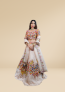 GOLDEN TISSUE BRIDAL LEHENGA
