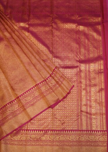 DARK MAGENTA  KANJIVARAM SAREE