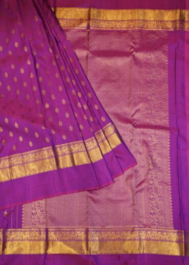 HOT VIOLET KANJIVARAM SAREE