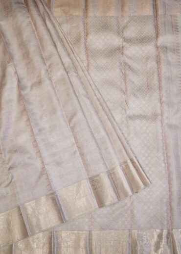 PASTEL MAUVE KANJIVARAM SAREE
