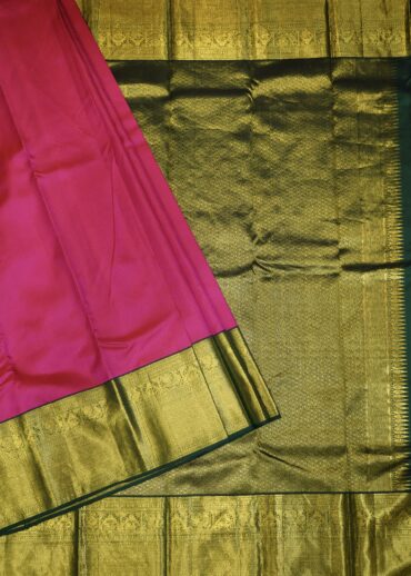 HOT PINK KANJIVARAM SAREE