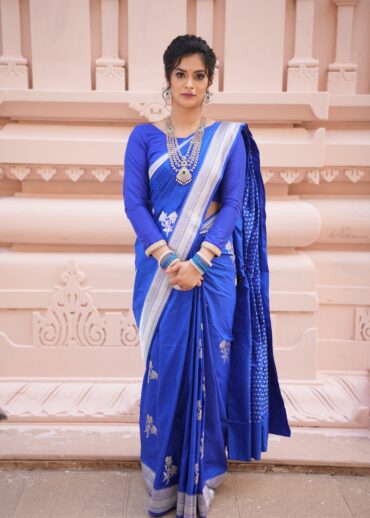 ROYAL BLUE SILK SAREE
