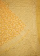 YELLOW   KHADDI  GEORGETTE SAREE