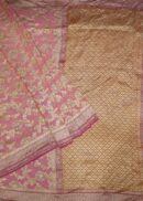 BABY PINK KHADDI  GEORGETTE SAREE