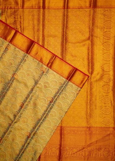 MINT GREEN TISSUE KANJIVARAM