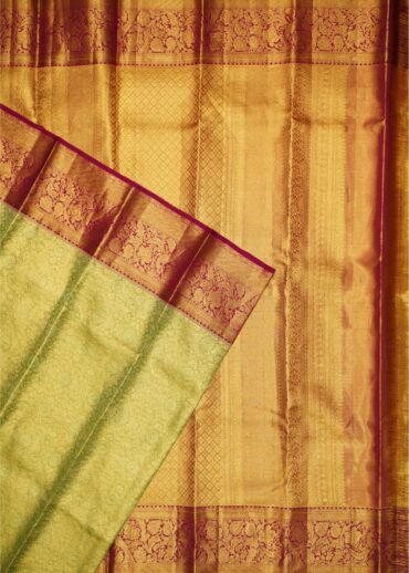 PISTACHIO  TISSUE KANJIVARAM