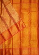 GOLDEN PINK  TISSUE KANJIVARAM SAREE