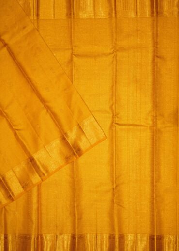 BRIGHT YELLOW KANJIVARAM SAREE