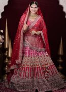 RED MULTICOLOUR LEHENGA