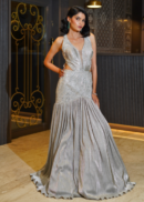 GREY FISHCUT BRIDAL GOWN