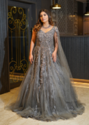 GREY BRIDAL GOWN