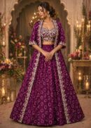 Royal Plum Designer Lehenga Set