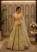 Celadon Heirloom Lehenga