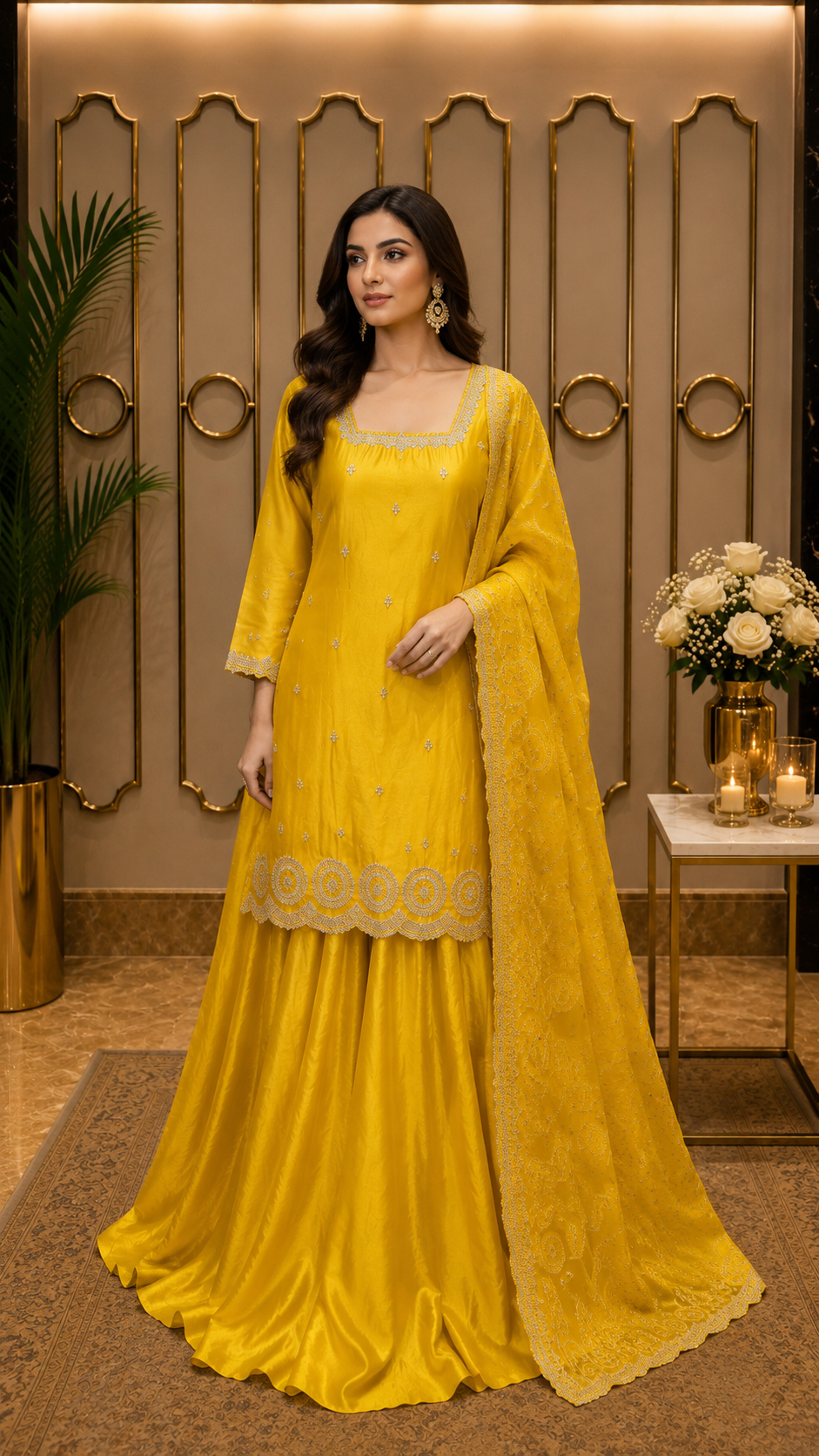 Sunshine Aura Sharara Set
