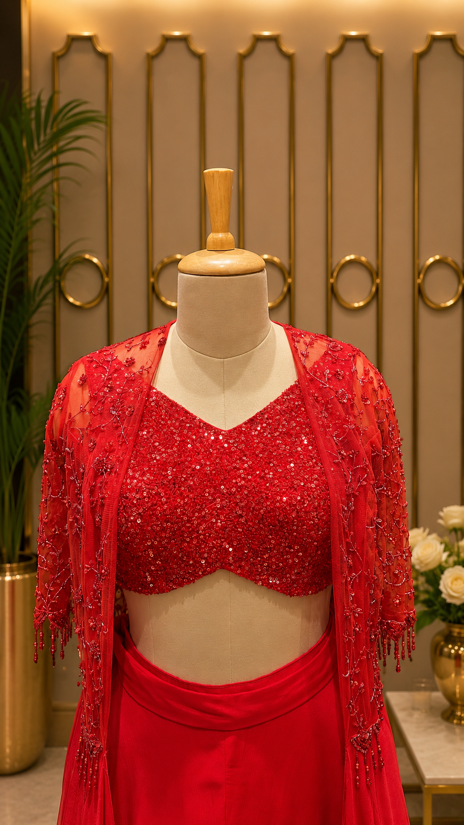 Crimson Étoile Jacket Set