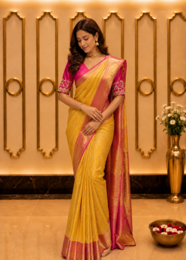 Kanak Kanchan Banarasi Silk Saree
