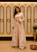 Blush Pink Embroidered Jacket Co-ord Set