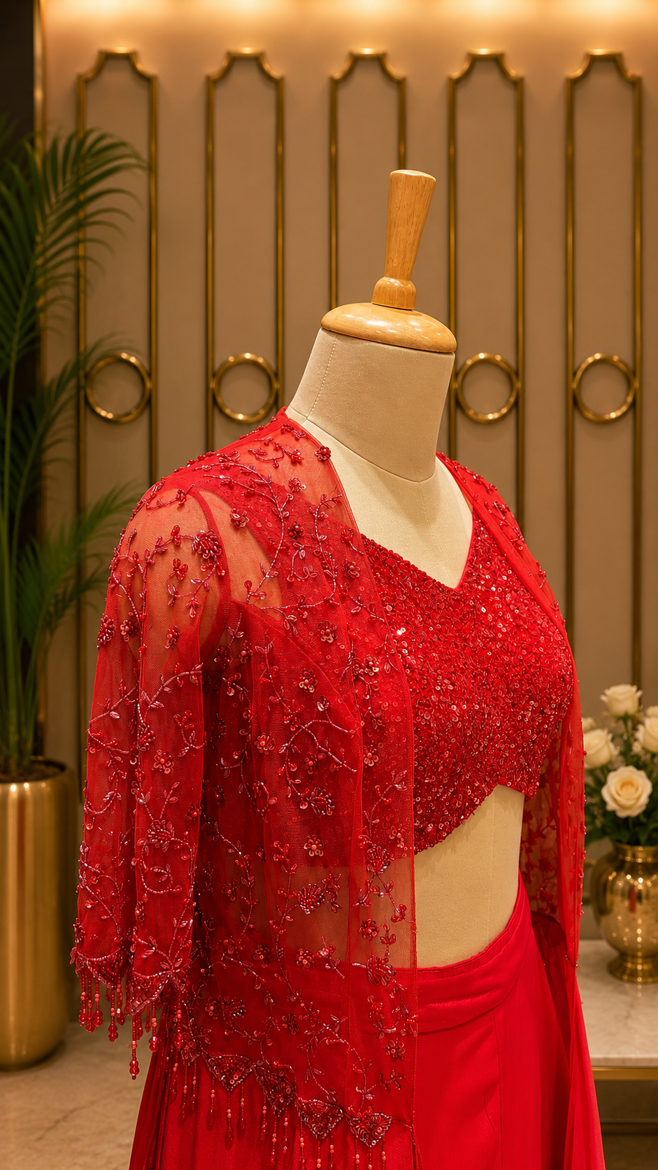 Crimson Étoile Jacket Set