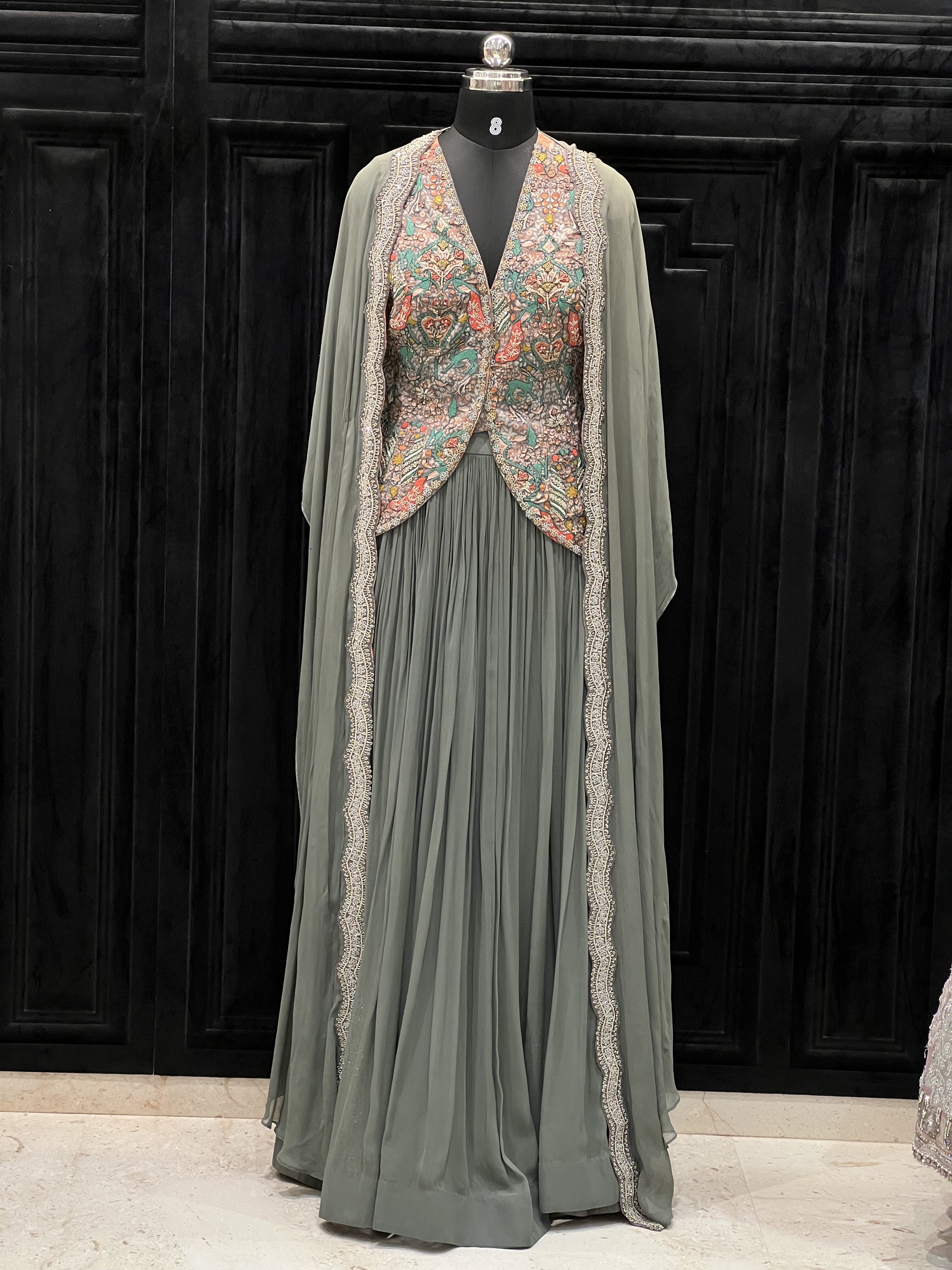 Muted sage green