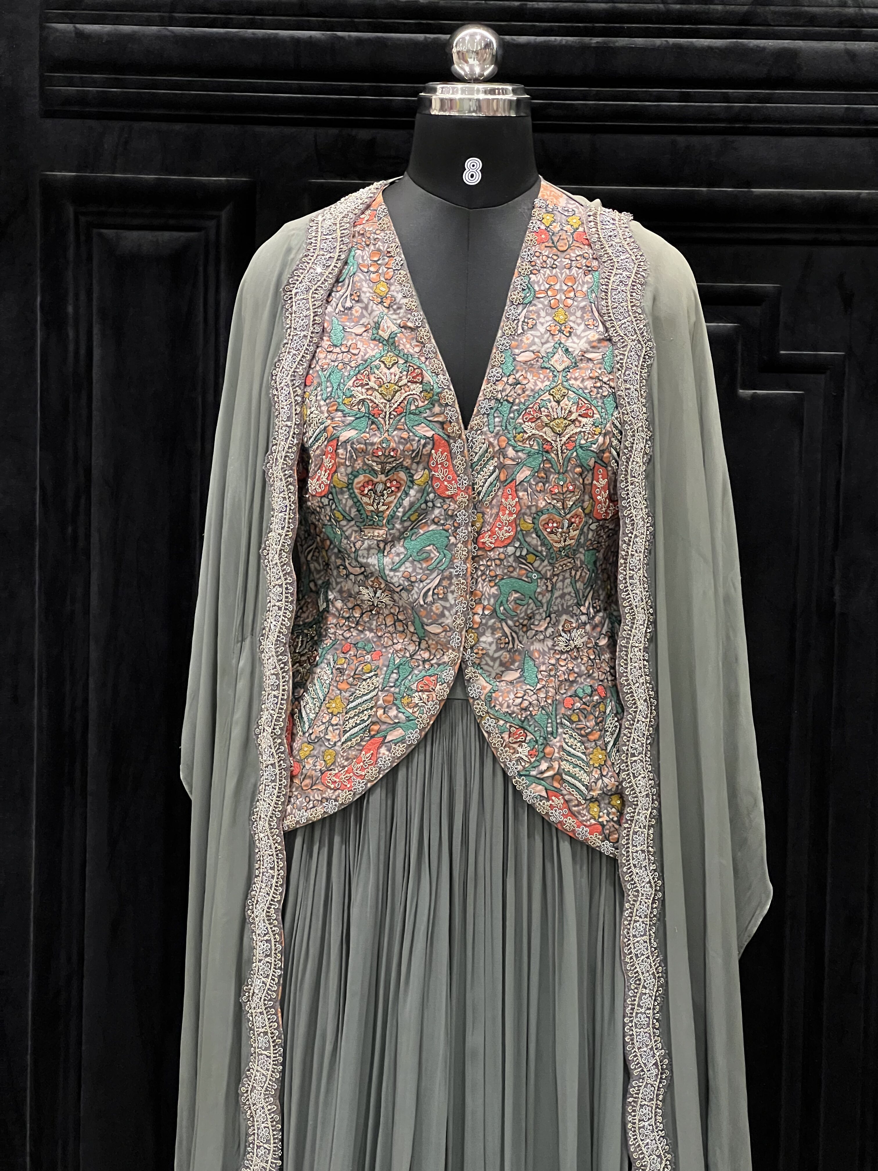 Muted sage green