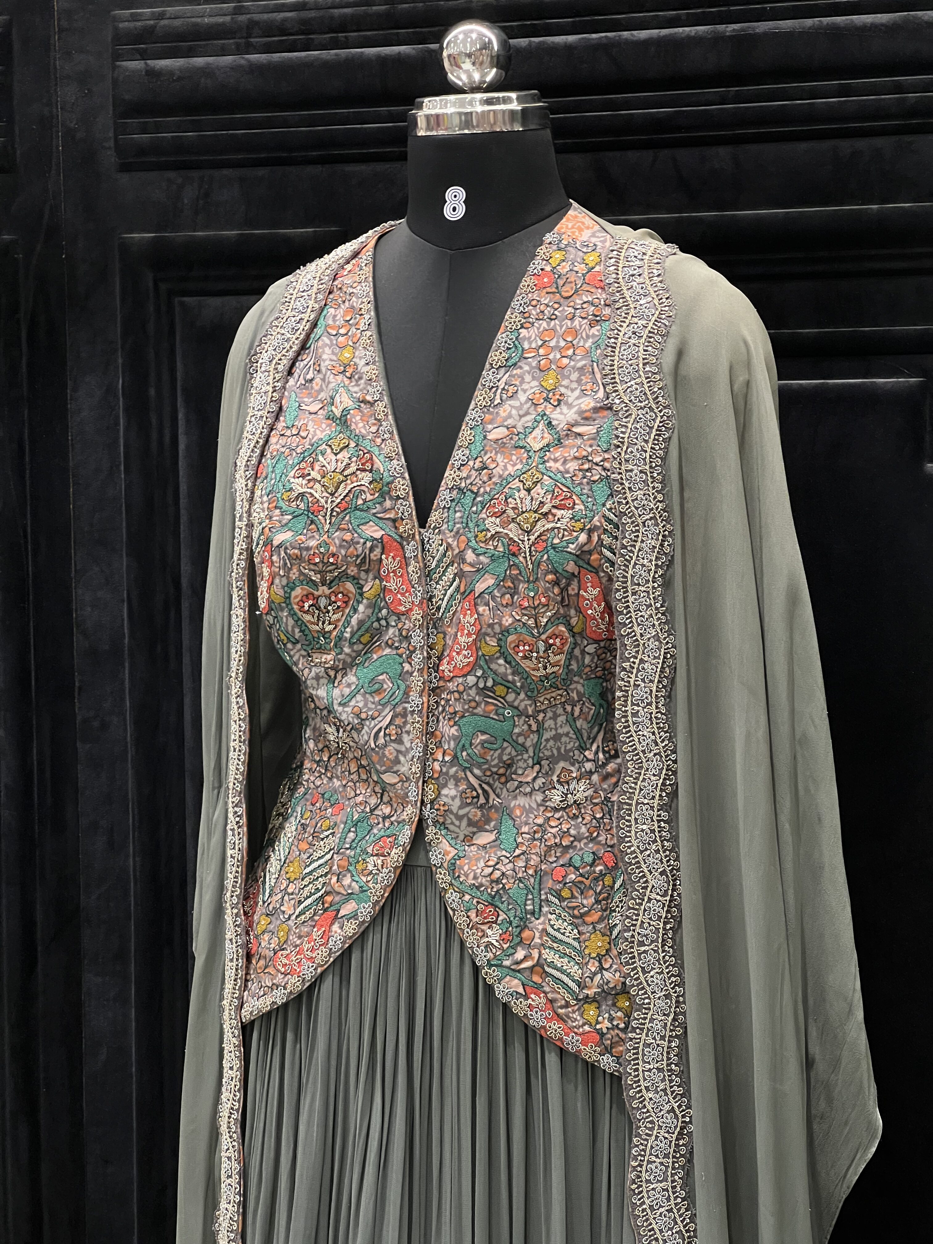 Muted sage green