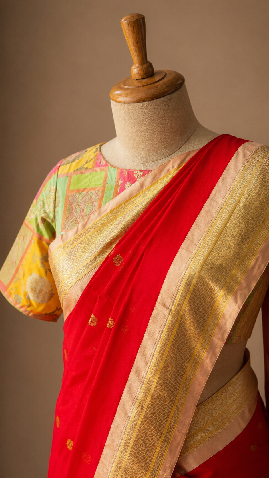 Scarlet Heritage Paithani Silk Saree