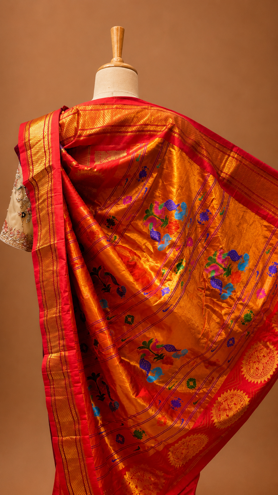 Royal Purple Paithani Silk Saree