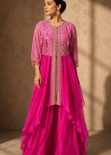 Fuchsia Blossom Layered Set