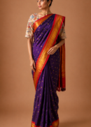 Royal Purple Paithani Silk Saree