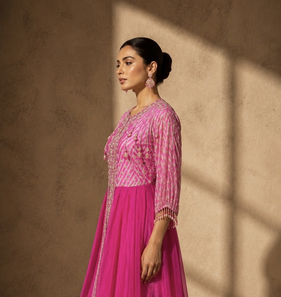 Fuchsia Blossom Layered Set