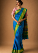Azure Royale Paithani Silk Saree
