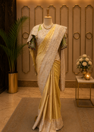 Regal Golden Heritage Tissue Kanjeevaram Saree